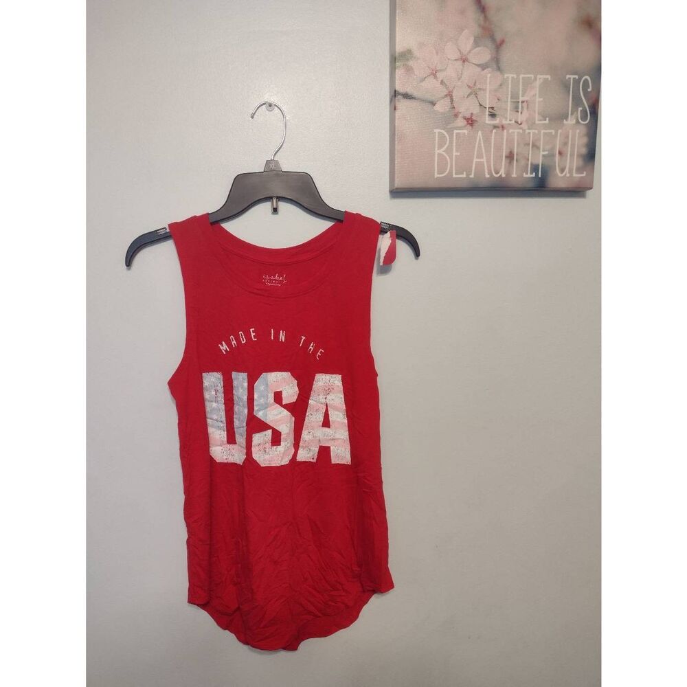 Red USA Graphic Tank Top - Made in the USA
